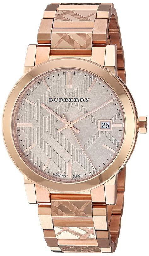 burberry rose gold-tone dial stainless steel quartz ladies watch bu9039|BURBERRY Stainless Steel 38mm The City Quartz Watch Rose .